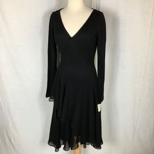 NEW PILAR ROSSI Black Dress Women's Size 10